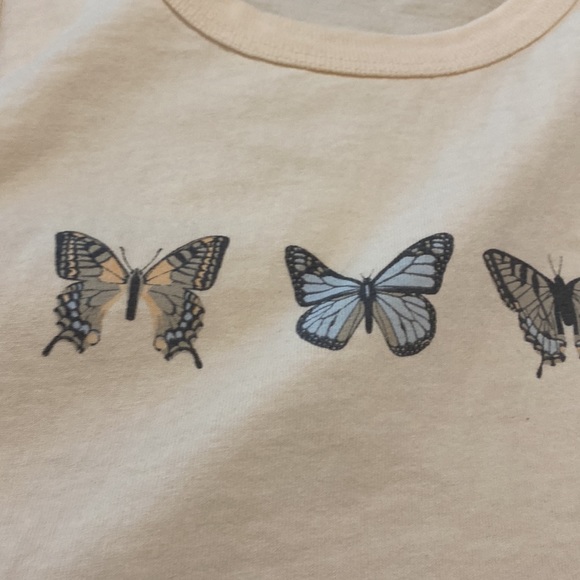 Tan/cream colored, loose tank top. - Picture 2 of 4